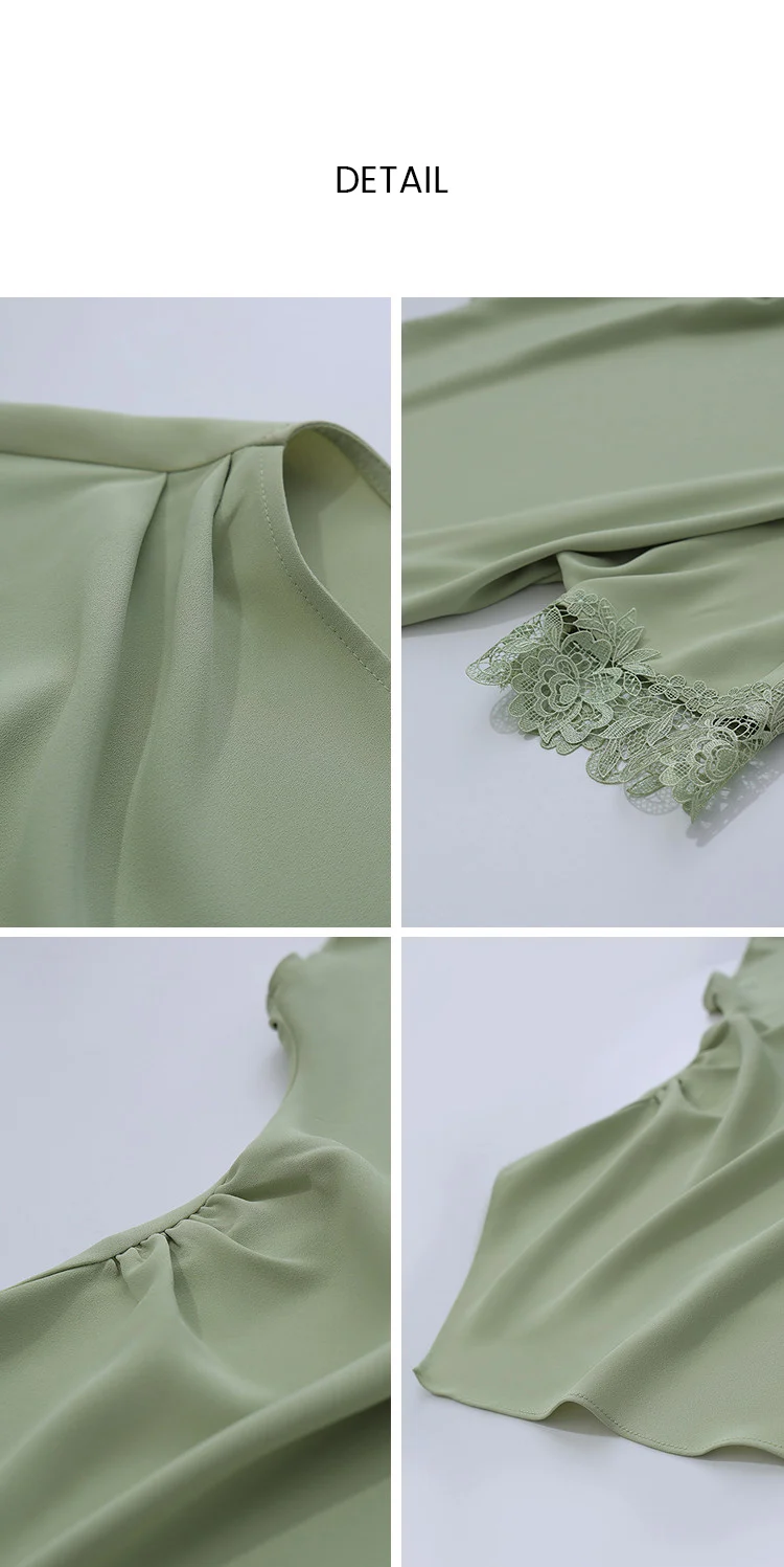 Amii Women's Blouse 2026 Summer New Boat Neck Lace Trim Asymmetric Hem Top Office Casual Short Sleeve Chiffon Shirt 12642087