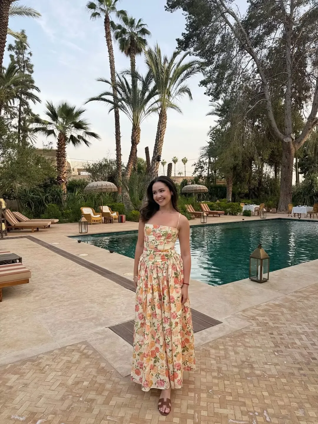 YENKYE Summer 2026 Women's Floral Print Corset Spaghetti Strap A-Line Maxi Dress Casual Beach Boho Vacation Dresses