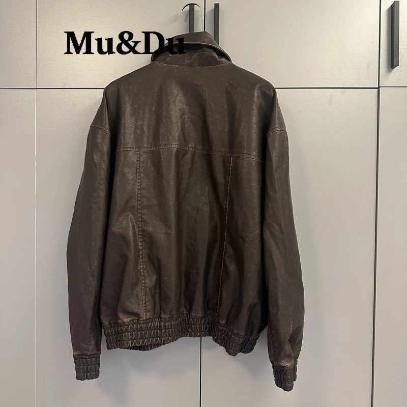 Chic Black Faux Leather Jackets Women Long Sleeve Oversize Coats Fashion 2026 Autumn Winter Bomber Outerwear Streetwear