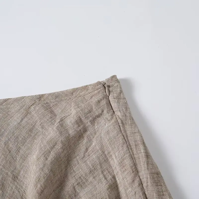 YENKYE Minimalist Commuting Style A-line Midi Skirt Women High Waist Casual Summer Skirts