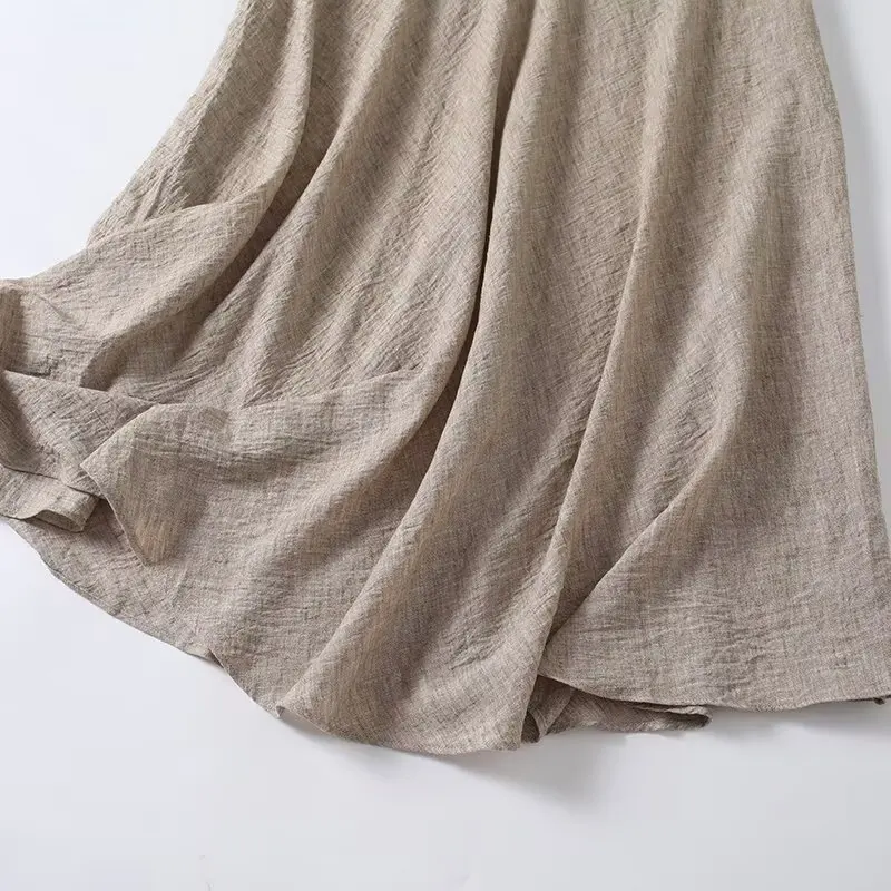 YENKYE Minimalist Commuting Style A-line Midi Skirt Women High Waist Casual Summer Skirts