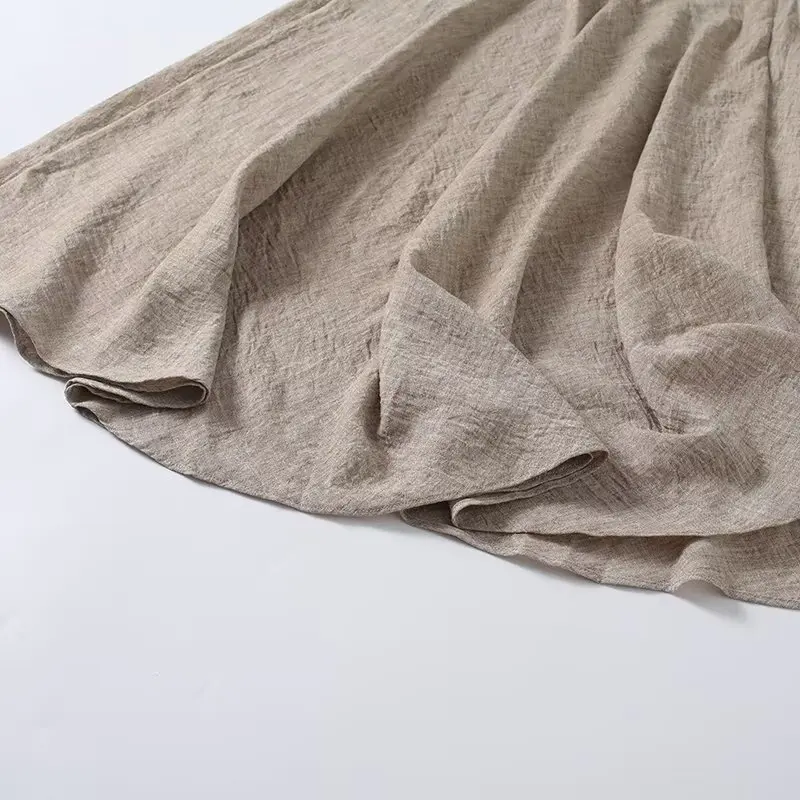 YENKYE Minimalist Commuting Style A-line Midi Skirt Women High Waist Casual Summer Skirts