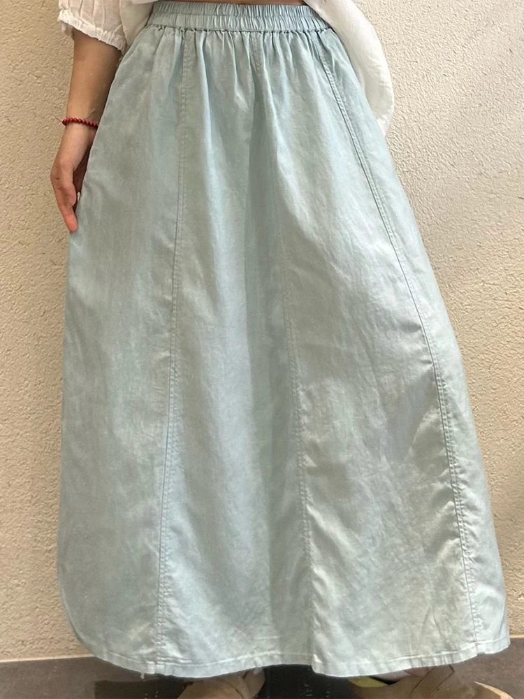 Amax LuluE Japanese Design Fashion Soild Skirts Females Vintage Leisure Elegant Streetwear Womens Summer Loose Classic Clothes