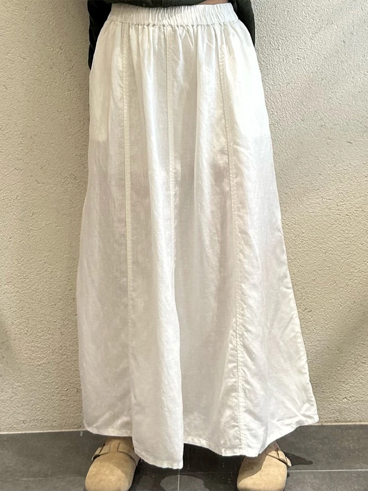 Amax LuluE Japanese Design Fashion Soild Skirts Females Vintage Leisure Elegant Streetwear Womens Summer Loose Classic Clothes