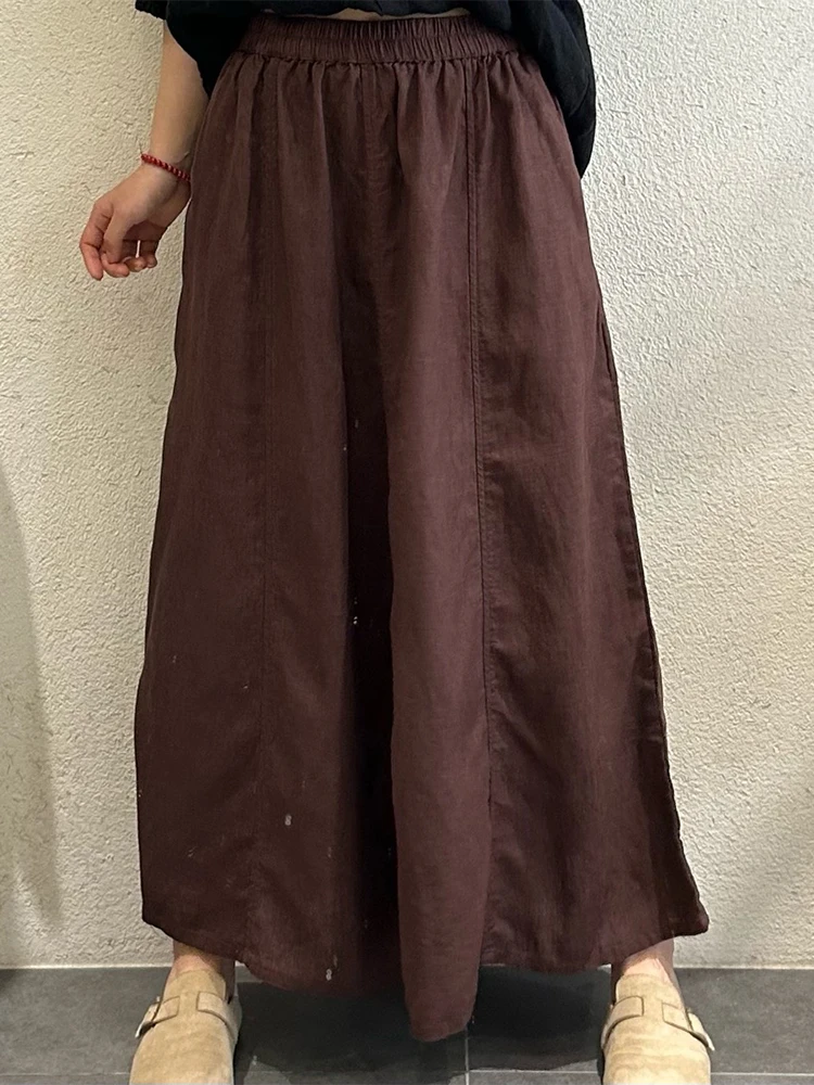 Amax LuluE Japanese Design Fashion Soild Skirts Females Vintage Leisure Elegant Streetwear Womens Summer Loose Classic Clothes