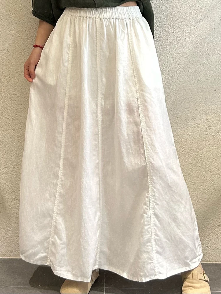 Amax LuluE Japanese Design Fashion Soild Skirts Females Vintage Leisure Elegant Streetwear Womens Summer Loose Classic Clothes