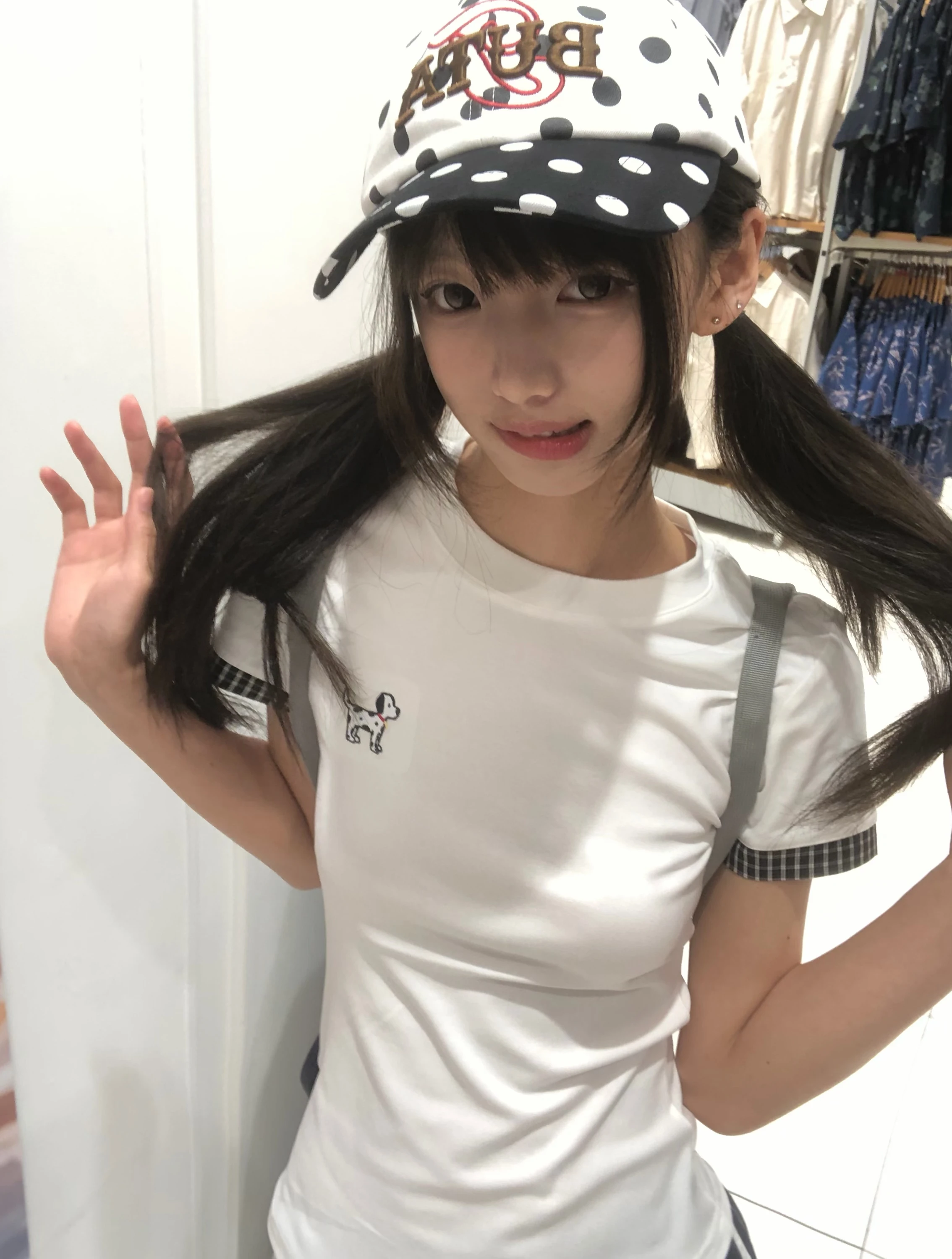 Karrram Japanese Y2k Puppy Embroidered T-shirt Vintage Harajuku Short Sleeve White T Shirt 2000s Style Cutecore Patchwork Tops