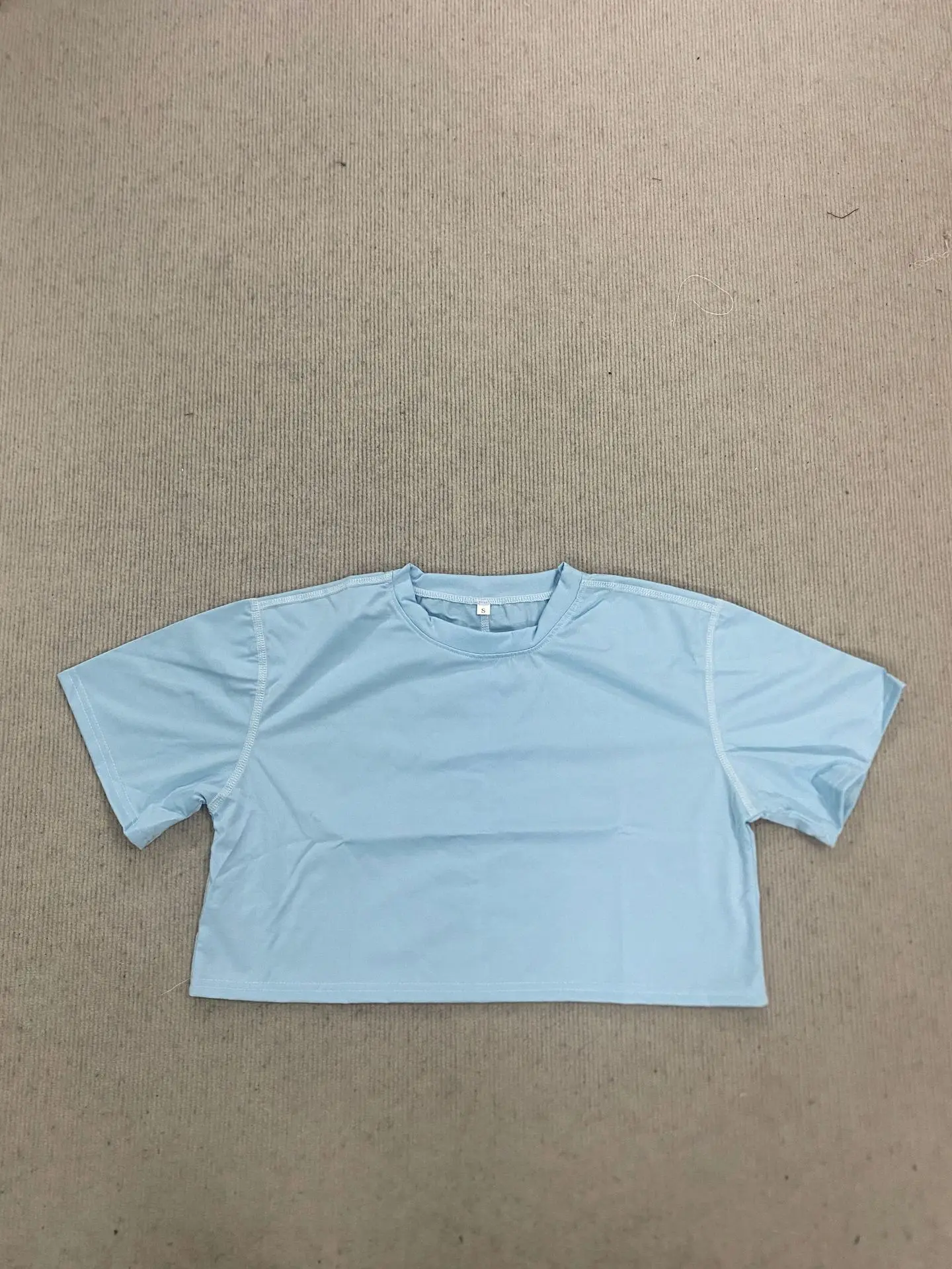 Y2K Fitness Top Short Sleeve Exposed Navel Casual Basic T Shirt for American and European Summer Sports Style