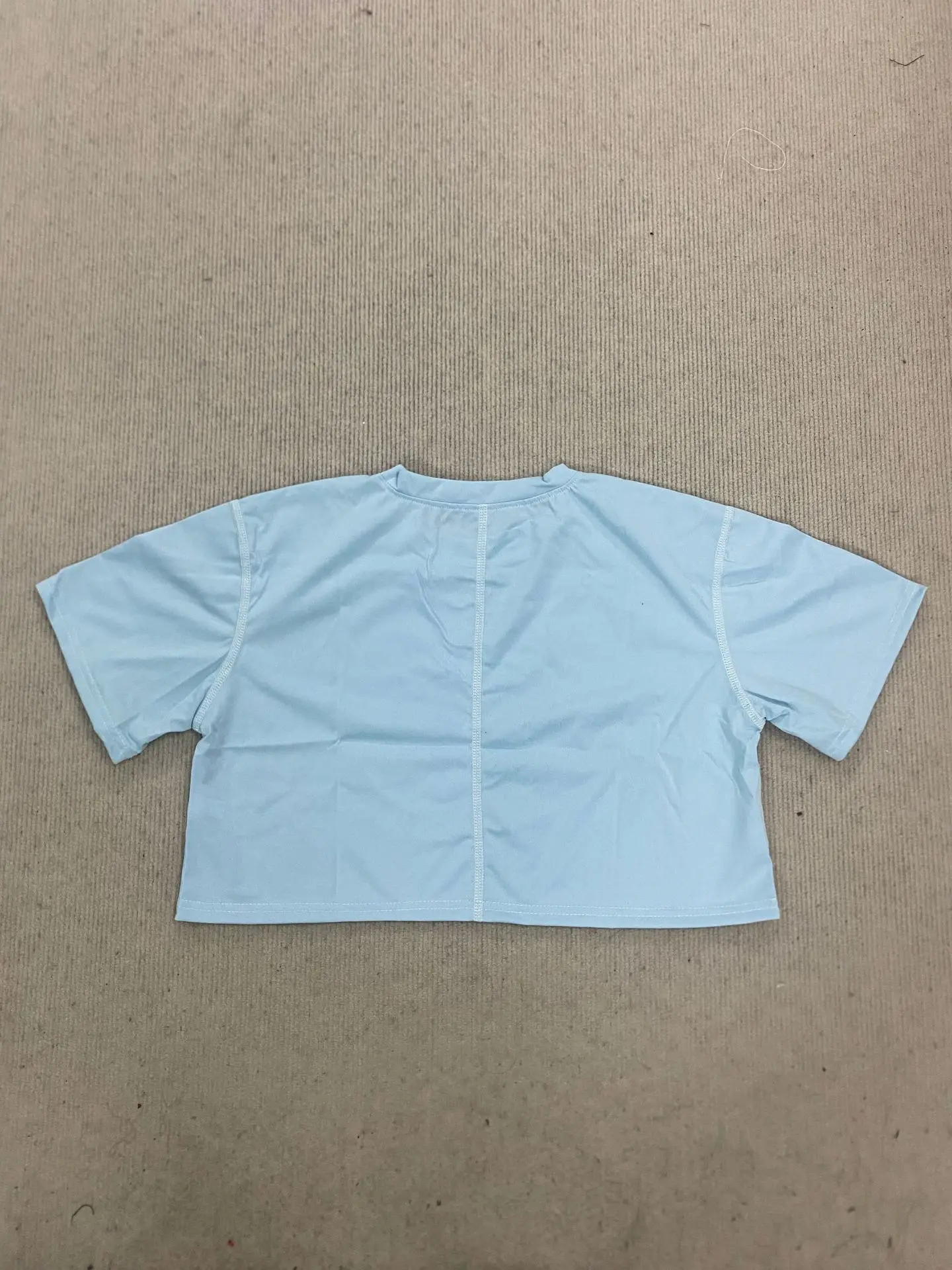 Y2K Fitness Top Short Sleeve Exposed Navel Casual Basic T Shirt for American and European Summer Sports Style