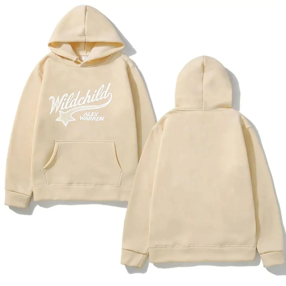 Alex Warren 2026 New Album WILDCHILD Pattern Printing Top Man Unisex Moletom for Autumn Winter with Hooded Comfortable Hoody