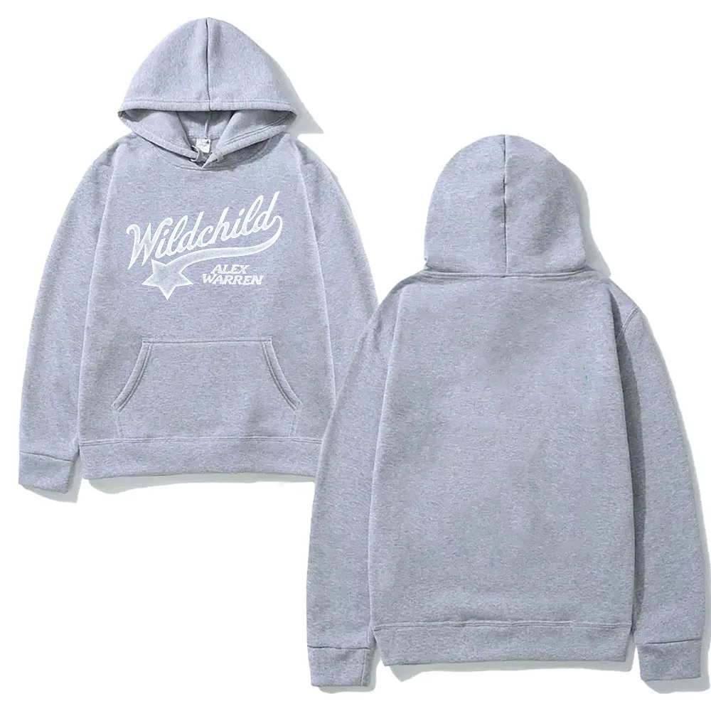 Alex Warren 2026 New Album WILDCHILD Pattern Printing Top Man Unisex Moletom for Autumn Winter with Hooded Comfortable Hoody