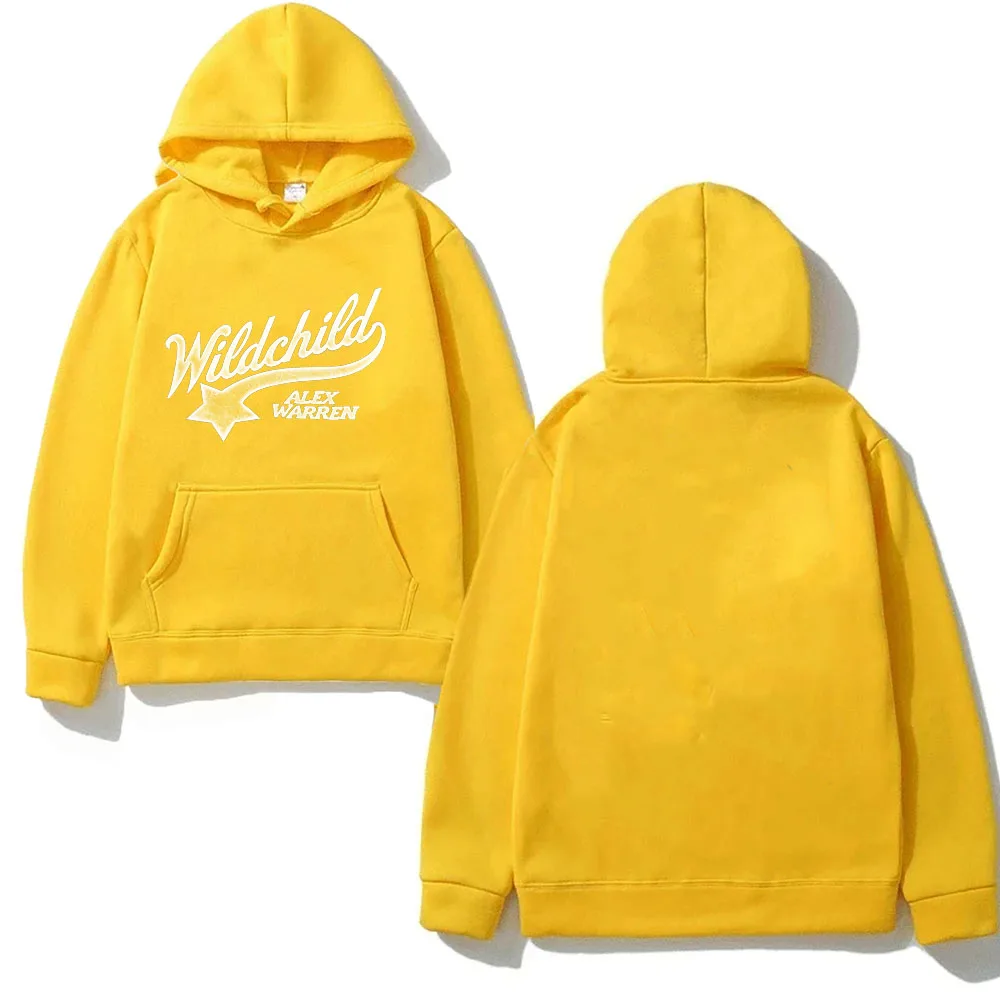 Alex Warren 2026 New Album WILDCHILD Pattern Printing Top Man Unisex Moletom for Autumn Winter with Hooded Comfortable Hoody
