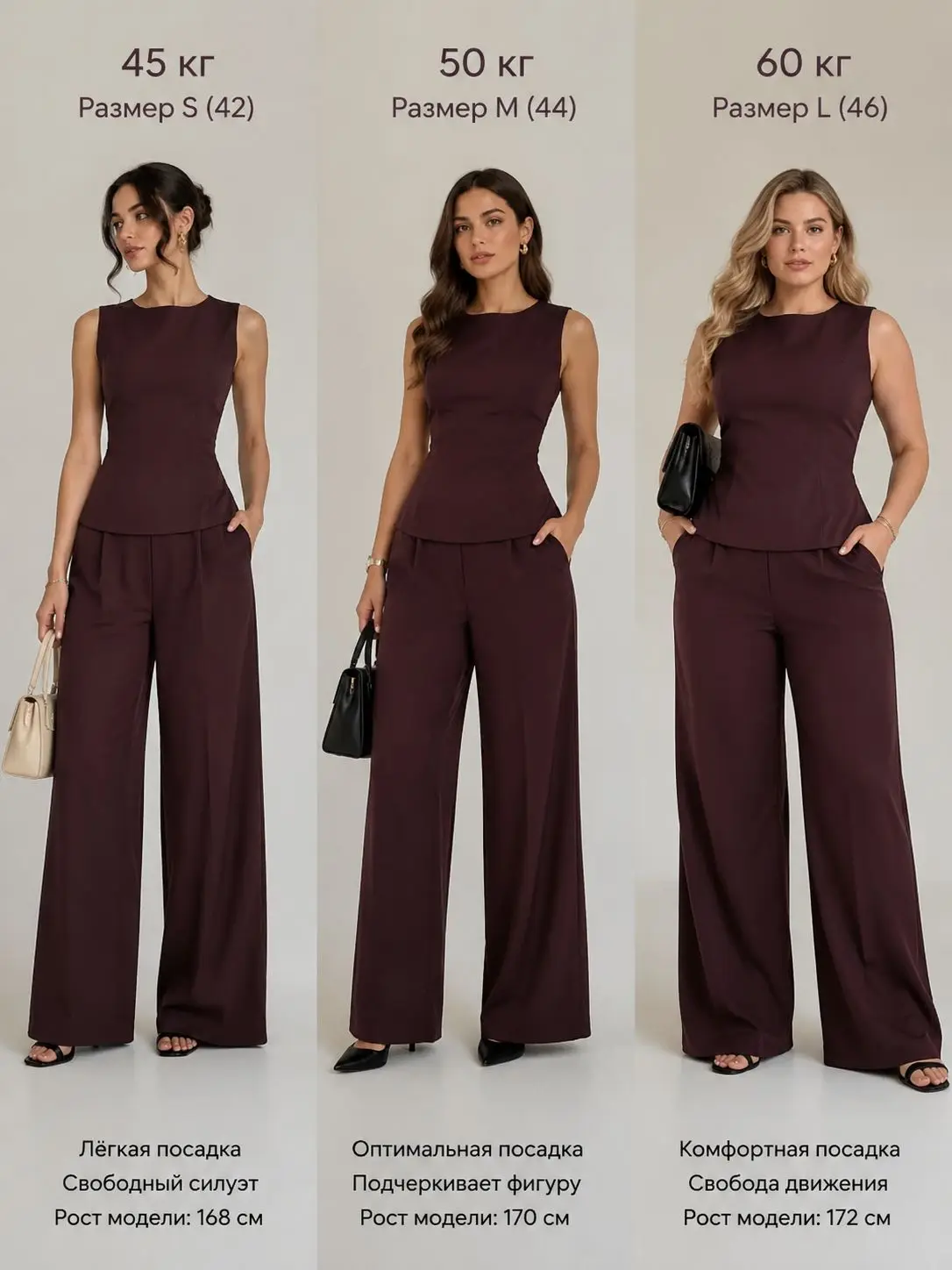 2026 Women Elegant Back Tie Sleeveless Peplum Top + Wide Leg Pants 2 Piece Casual Set