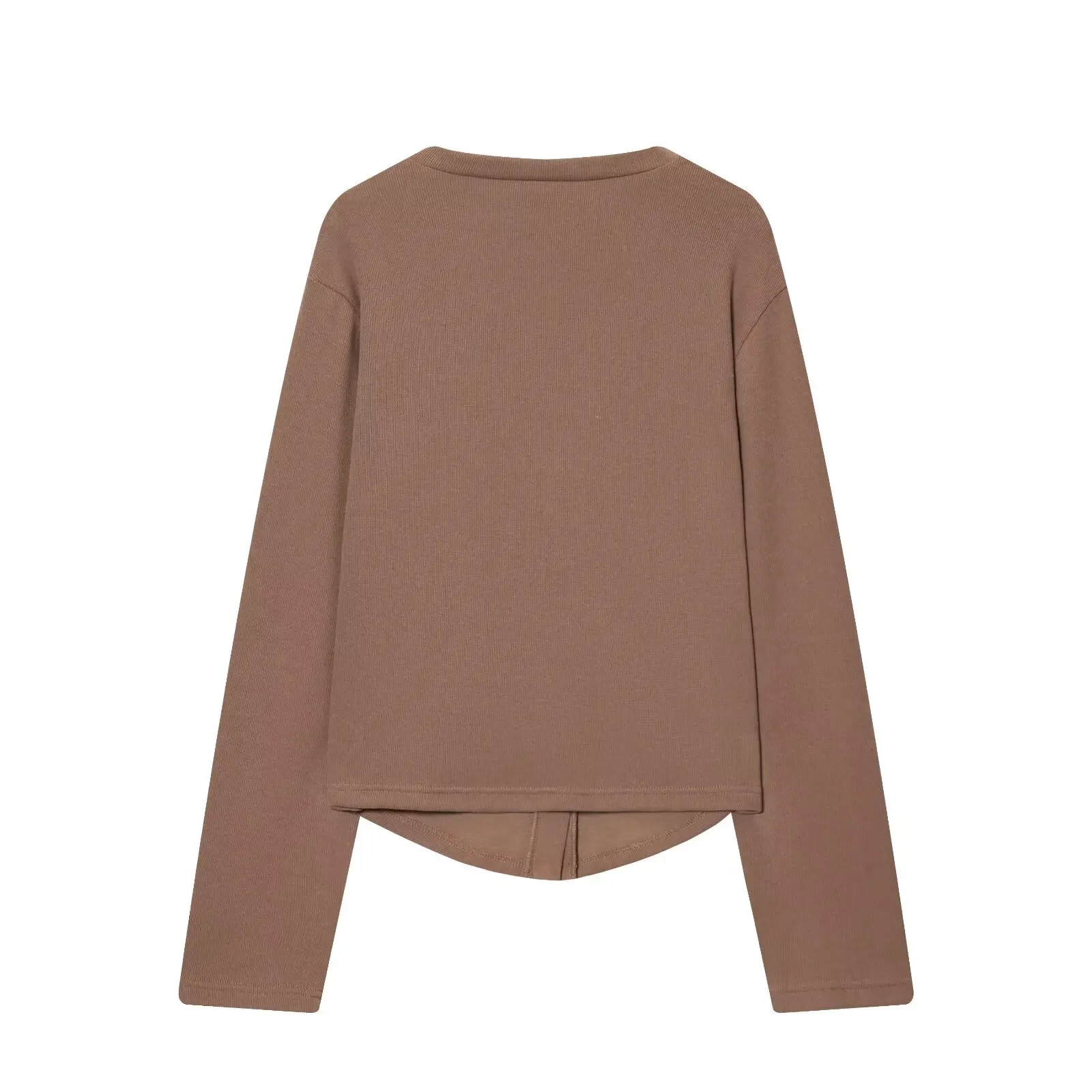 HH Autumn Women Fashion V-Neck Long Sleeve Single-breasted Soft Coat+High Waist Elastic Slim Wide-leg Pants Solid 2-Piece Set