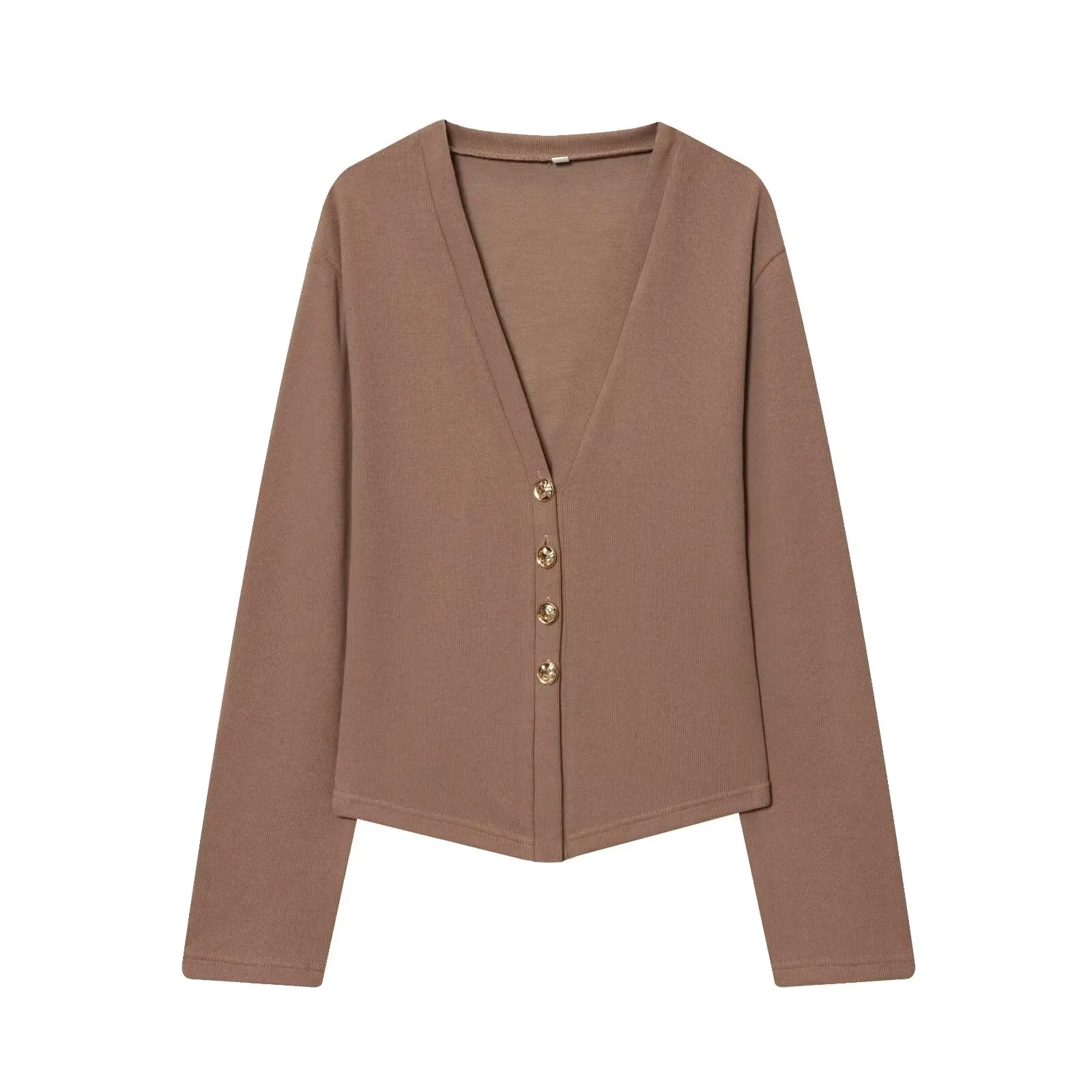 HH Autumn Women Fashion V-Neck Long Sleeve Single-breasted Soft Coat+High Waist Elastic Slim Wide-leg Pants Solid 2-Piece Set