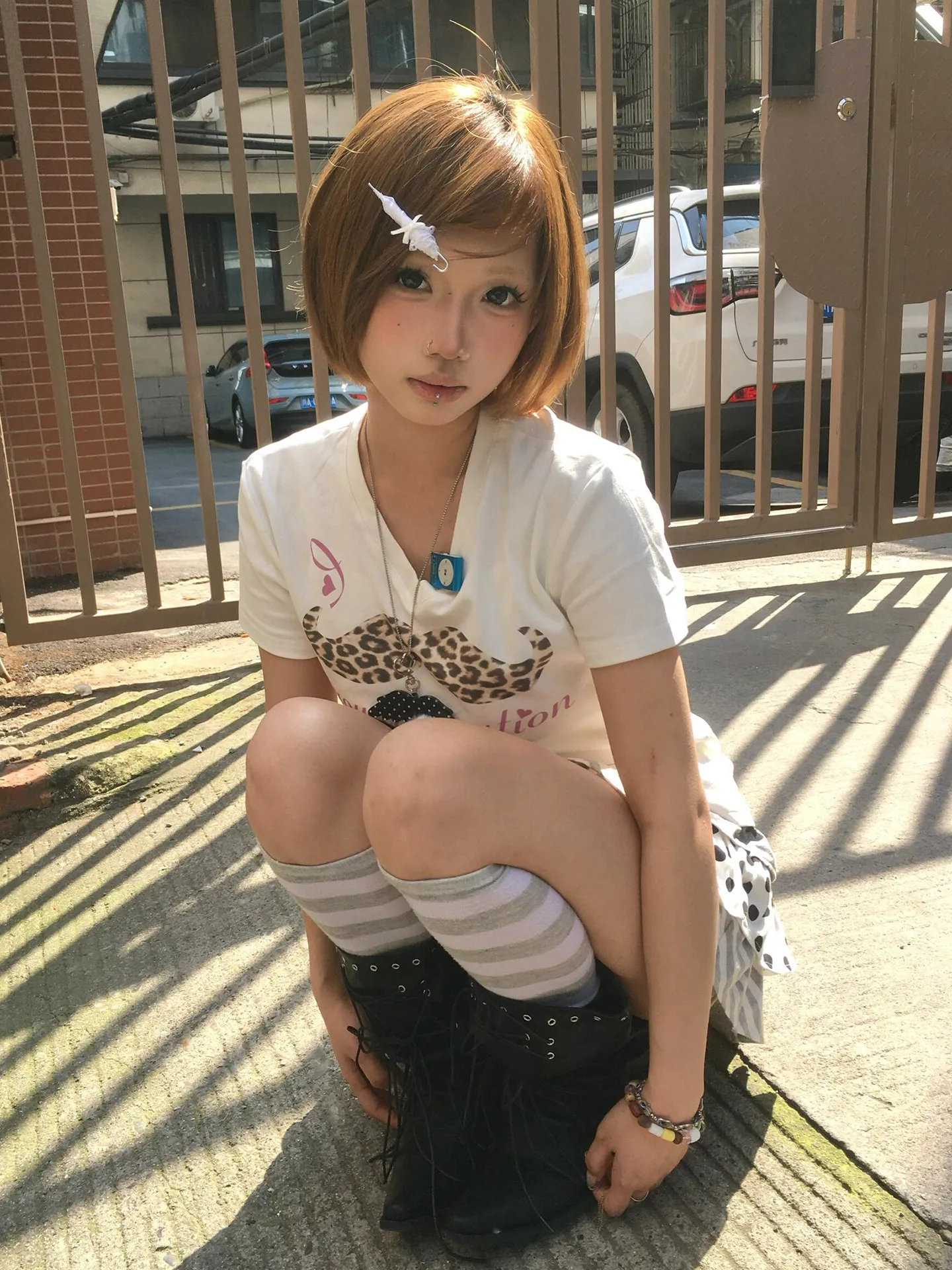 Tonngirls Y2k vintage T Shirt Women Short Sleeve Leopard-print Mustache Graphic Tops 2000s Aesthetic Crop Tops American Retro