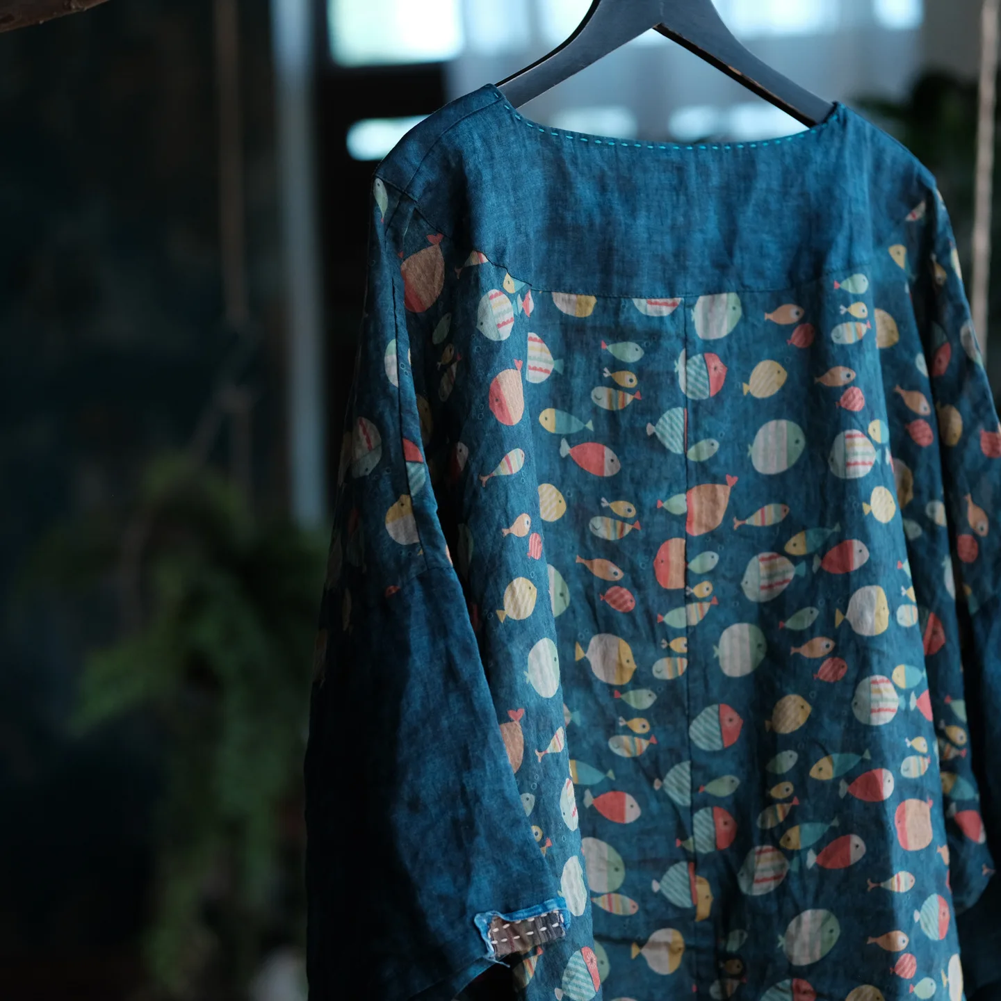 100% Ramie Women Casual Shirt New Arrival 2026 Chinese Style O-neck Vintage Print Loose Comfortable Female Tops Shirts M2785