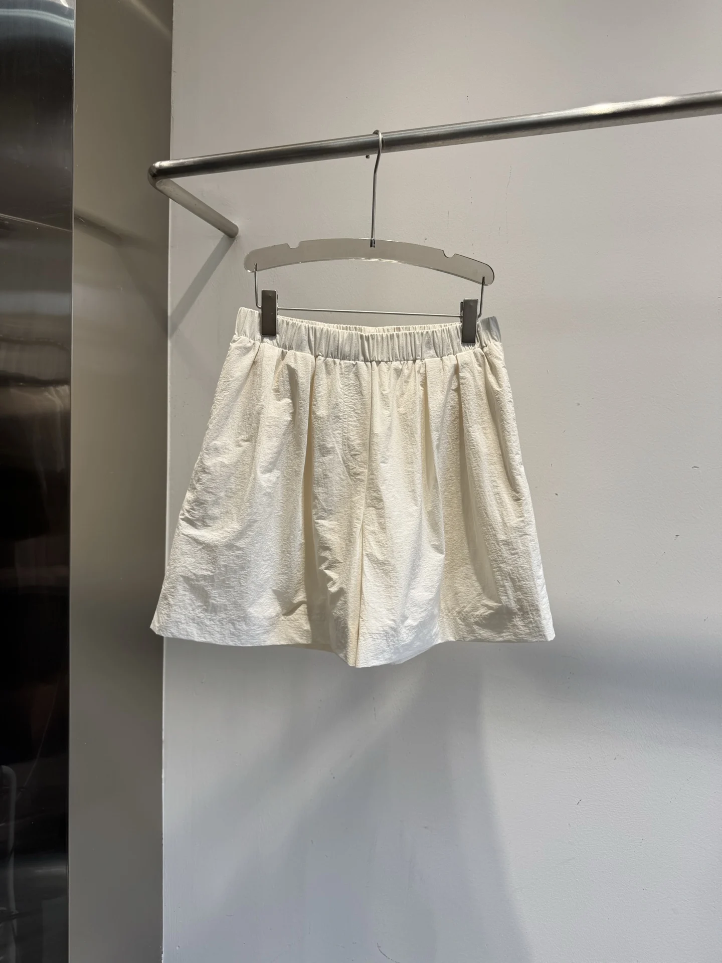 2026 Women's Summer Two-Piece Set: Embroidered Sequin Button-Down Shirt and Elastic-Waist Shorts