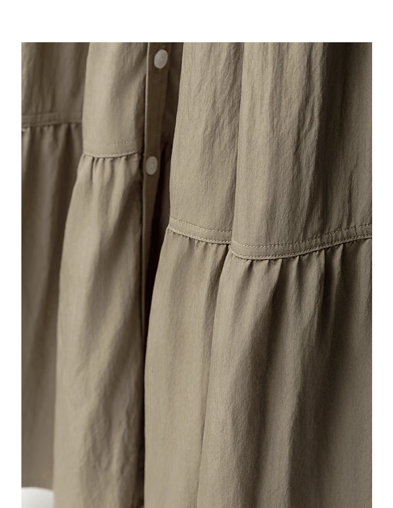 TOYOUTH Women's Light Utility Shirt Dress Fall 2026 Waist Cinched Slimming Office Commute