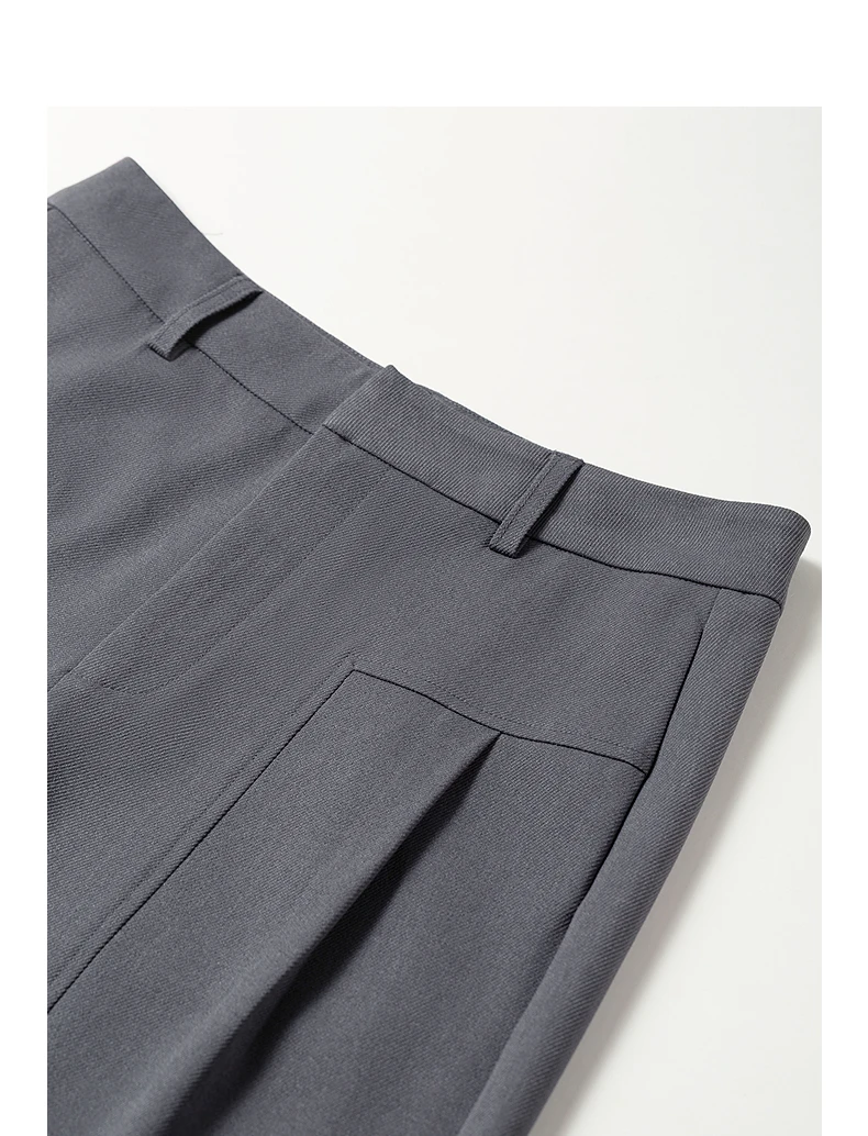 TOYOUTH Women's Wide Leg Suit Pants 2026 Fall New Drapey Seam Detail Tailored Office