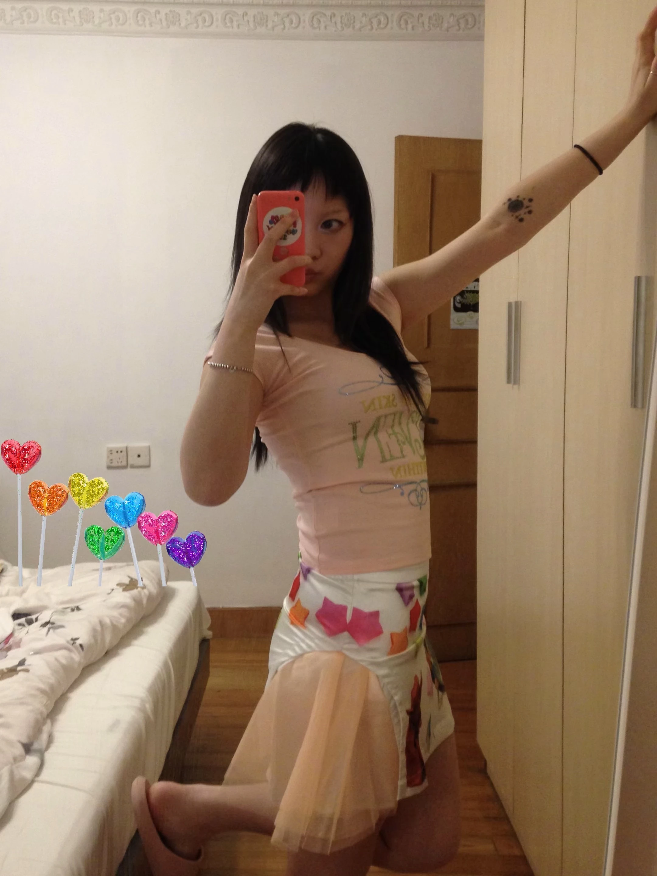 Karrram Japanese Y2k Rhinestone Print T-shirt 2000s Cutecore Short Sleeve Pink Top Vintage Harajuku Kawaii Tshirt American Retro