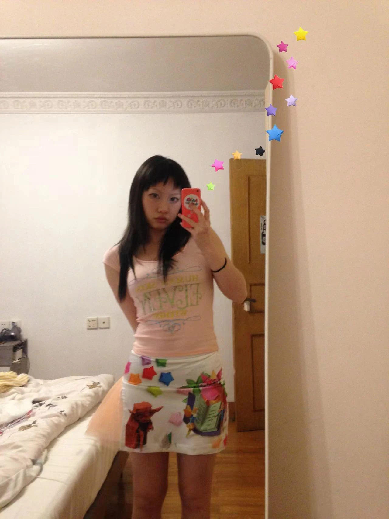 Karrram Japanese Y2k Rhinestone Print T-shirt 2000s Cutecore Short Sleeve Pink Top Vintage Harajuku Kawaii Tshirt American Retro