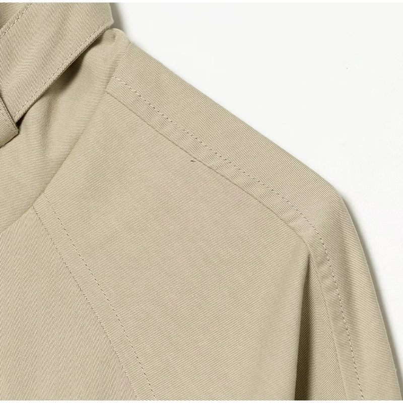 Fashion Stand Collar Strap Buckle Long Sleeve Jacket Utility Pocket Cropped 2026 Fall Casual Women Outerwear Chic Lady Coat