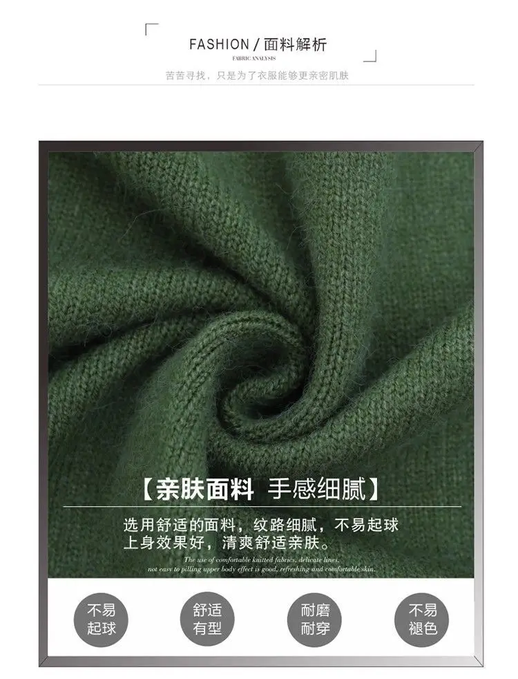 Women's Knit Sweater Open Cardigan 2026 New Spring/Autumn Thickened Loose Plus Size Fashion Solid Color Pullover Outerwear Top