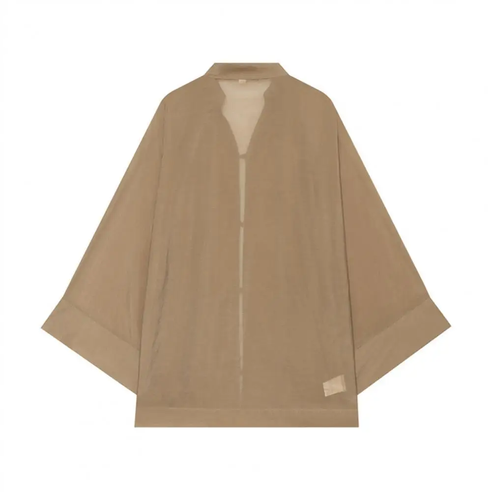 Women Stand Collar Shirt Chinese Frog Button Blouse for Early Fall, Loose Solid Color Long Sleeve Top Durable Polyester