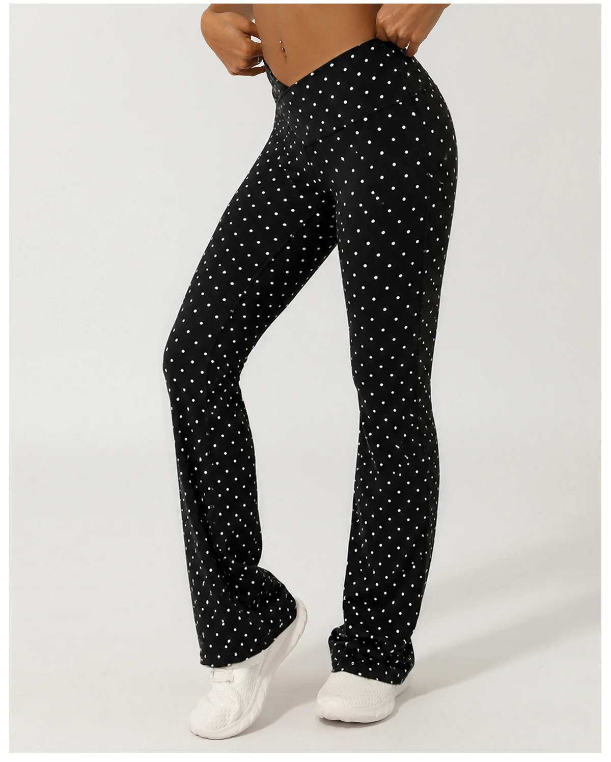 Soft Motion Straight Leg Bottoms Women's Mid-Waist Yoga Pants GYM Leggings Naked Feel Pilates Running Sports Trousers