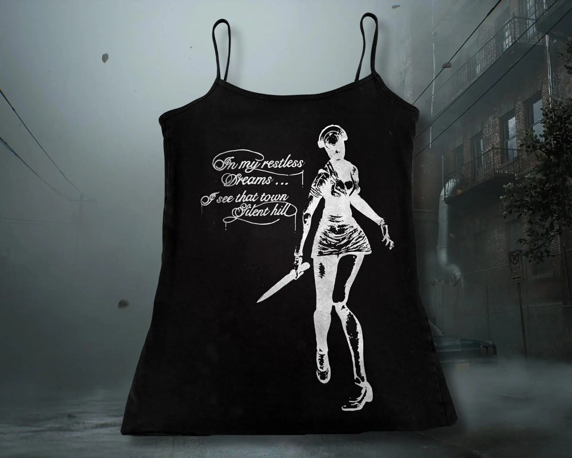 Women Gothic Skull Crossbones Print Cami Tank Top, Y2K Alt Subculture Sleeveless Spaghetti Strap Slim Camisole Summer Inner