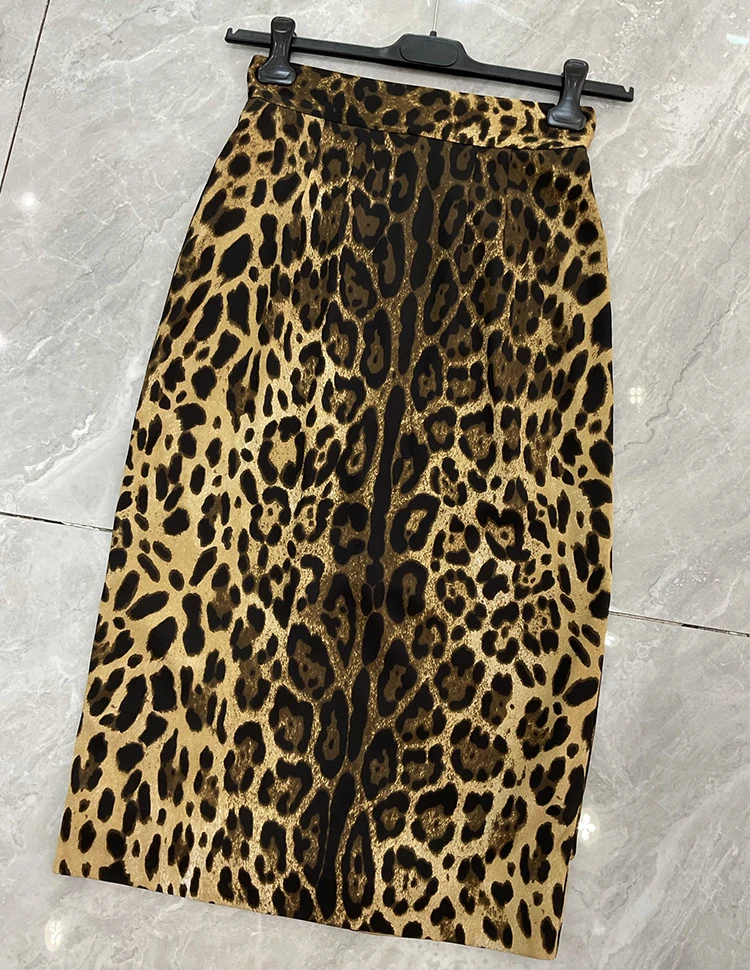 Seifrmann Casual printed silk skirt high waist versatile skirt 2026 autumn fashion women's new style