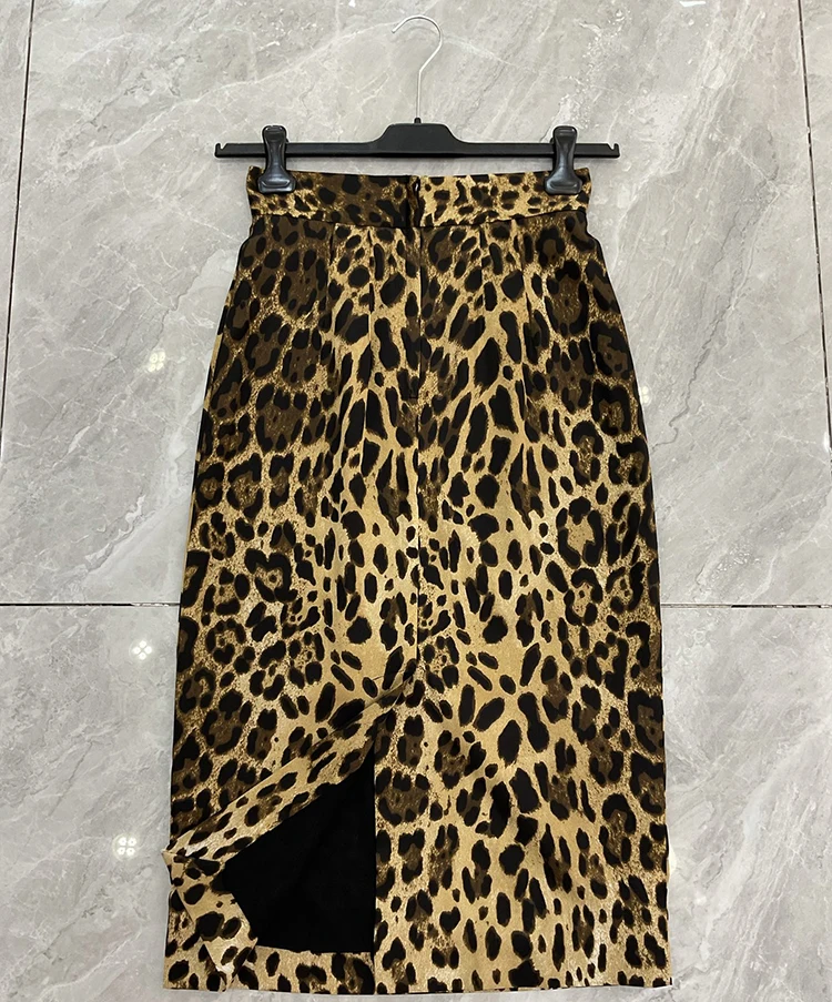 Seifrmann Casual printed silk skirt high waist versatile skirt 2026 autumn fashion women's new style