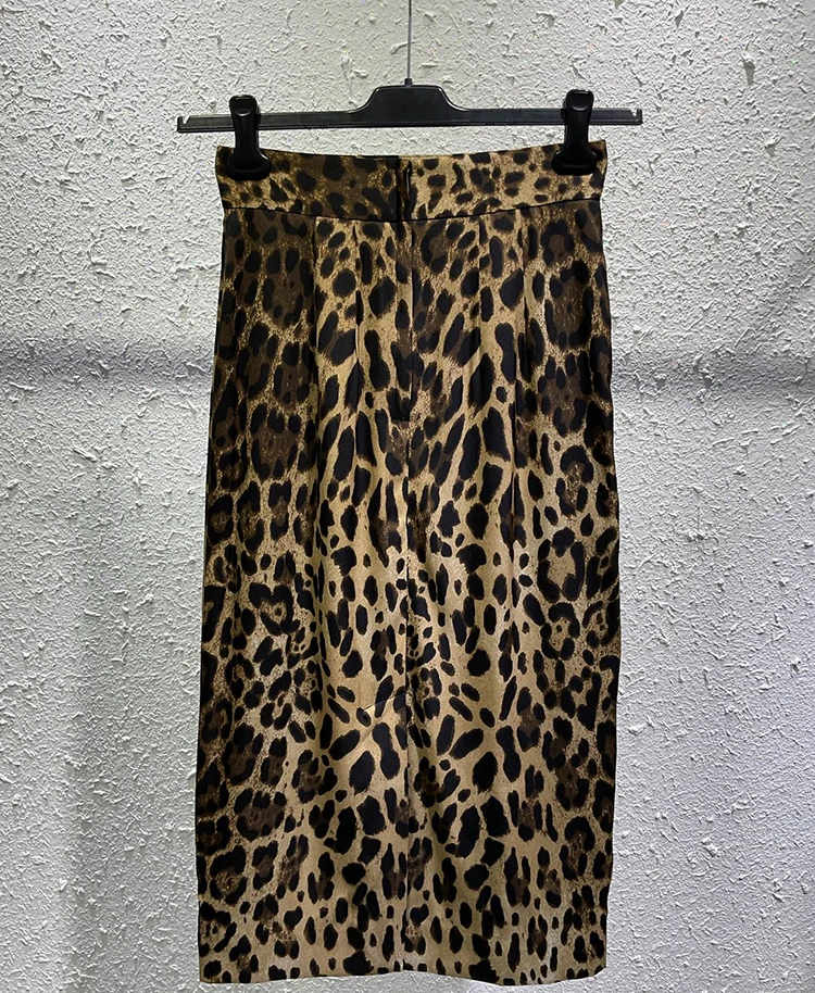 Seifrmann Casual printed silk skirt high waist versatile skirt 2026 autumn fashion women's new style