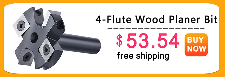 Dreanique 3-Flute Wood Planer Bit 35mm 60mm Cutting Diameter 8mm 12mm Shank Spoilboard Surfacing Router Bit Insert Carbide Slab