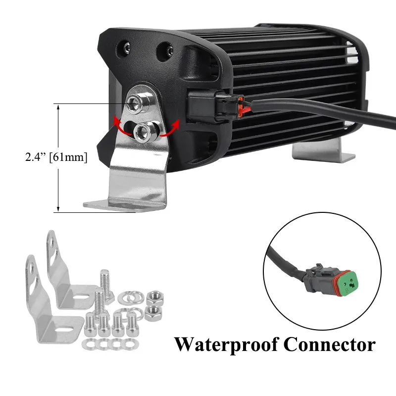 9D Lens Flood Beam LED Work Light Bar Offroad 4x4 Bumper LED Driving Spotlight SUV Car Truck ATV Roof LED Working Lamp