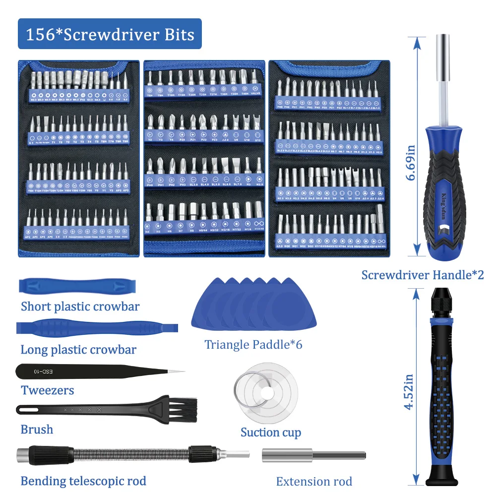 Precision Screwdriver Set 140 in 1 Magnetic Bits Mine Small Portable Hand Tool Kits for Xiaomi Mobile Cell Phone PC Watch Repair
