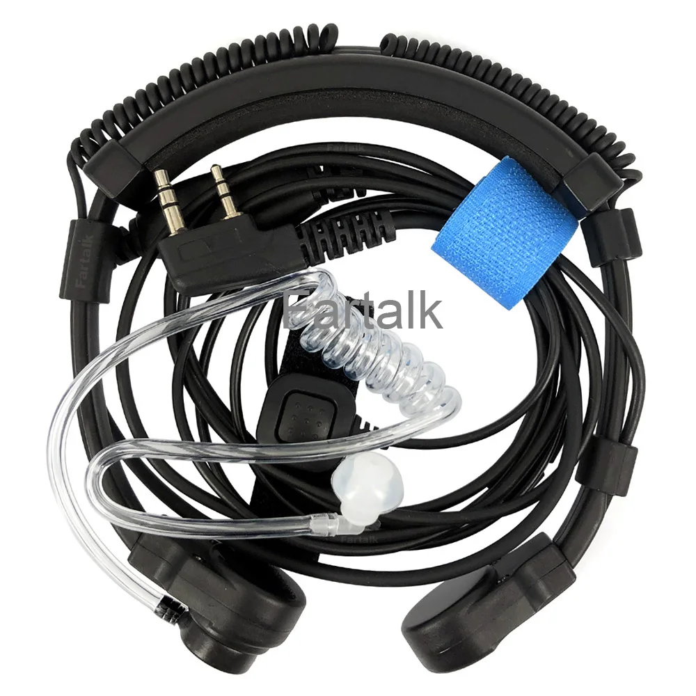 Telescopic Throat Mic Headset for BAOFENG BF-888s UV-5R 10R 13 17 20 UV-B6 GT-3 PUXING PX-777 QUANSHENG TG-UV2 TYT Walkie Talkie