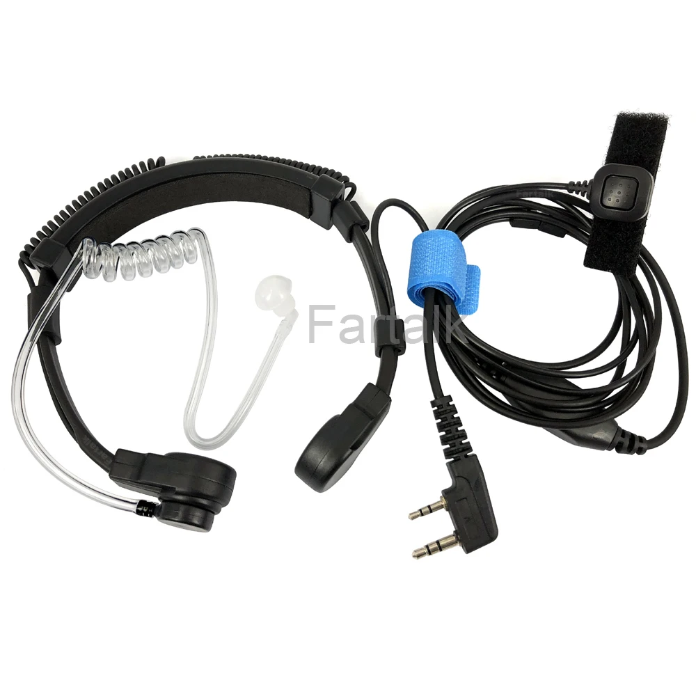 Telescopic Throat Mic Headset for BAOFENG BF-888s UV-5R 10R 13 17 20 UV-B6 GT-3 PUXING PX-777 QUANSHENG TG-UV2 TYT Walkie Talkie