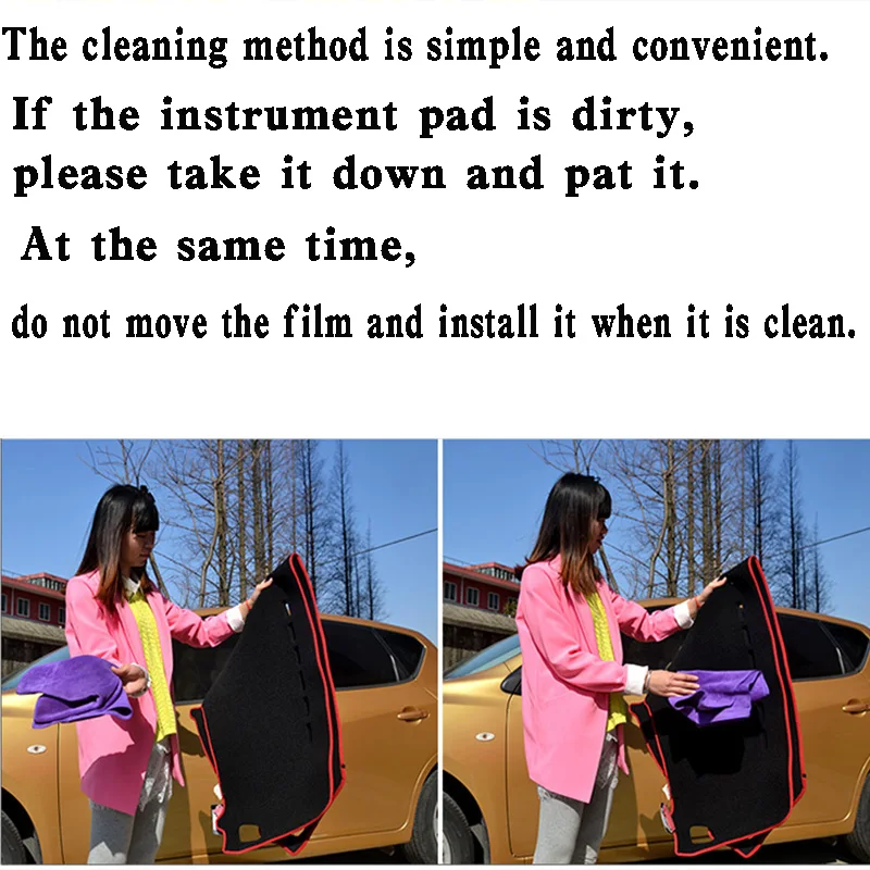For Mitsubishi Mirage G4 Attrage MK1 2013-2021 Dashmat Dashboard Cover Instrument Panel Sunscreen Pad Anti-Dirt Proof Dash Mat