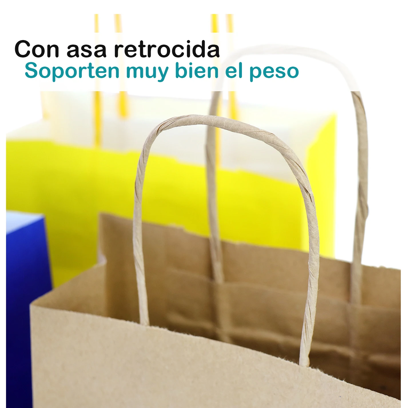 Lot of 25 to 60 Kraft Paper Bags, Colored Paper Bags, Gift Wrapping, Gift Bags, Details for Communion Guests, Wedding Guest Details, Baptism Souvenirs, Birthday Gifts, Regalantes Store