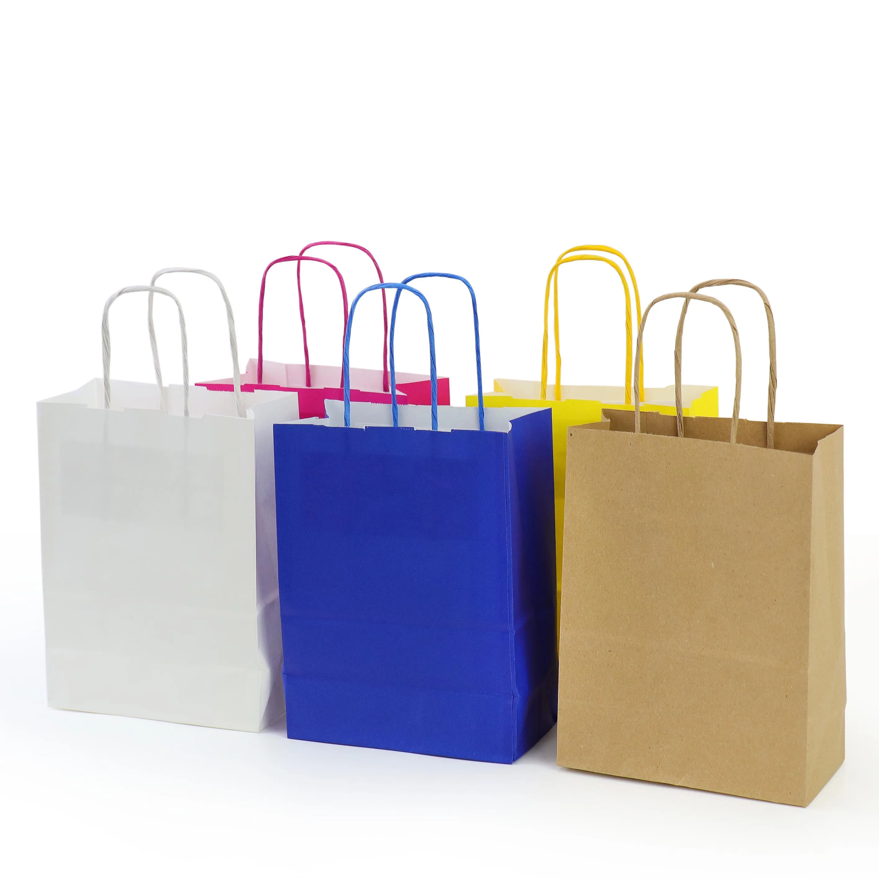 Lot of 25 to 60 Kraft Paper Bags, Colored Paper Bags, Gift Wrapping, Gift Bags, Details for Communion Guests, Wedding Guest Details, Baptism Souvenirs, Birthday Gifts, Regalantes Store
