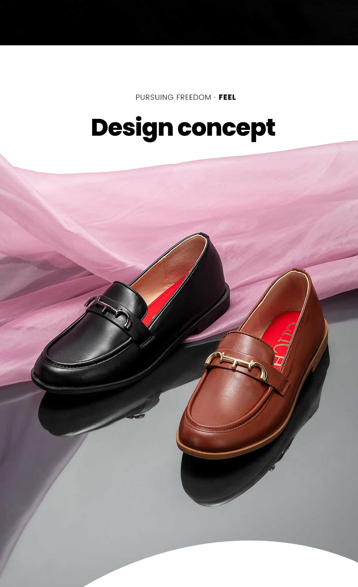 CHCH Women's Flat Shoes 2025 New Black Women's Business Shoes Commuter