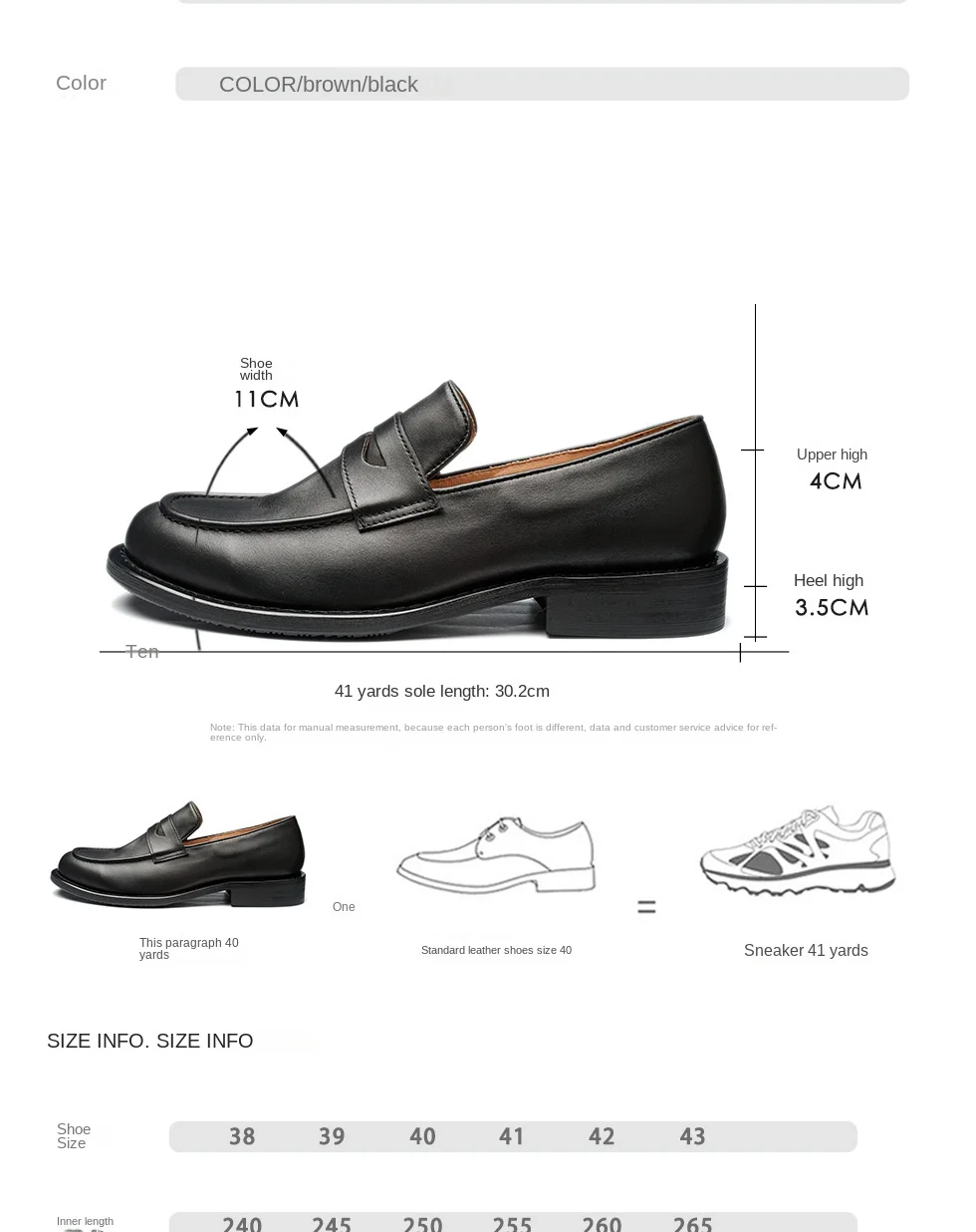 British Penny Loafers Top Layer Cowhide Bean Shoes Handmade Men's Loafers Casual Leather Shoes