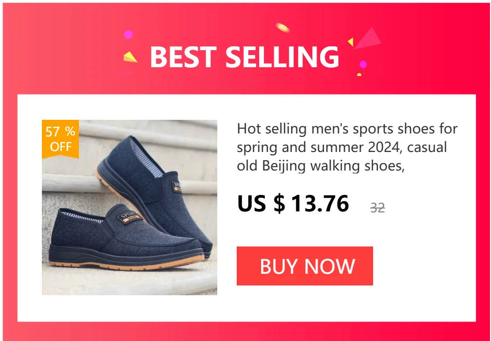 Hot Selling Men's Sports Shoes for Spring and Summer 2024, Casual Old Beijing Walking Shoes, Breathable Men's Cloth Shoes