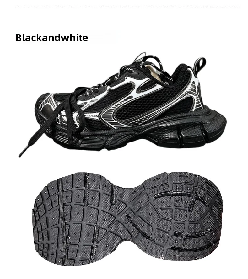 Men's and Women's Thick Soled Shoes, Sizes 36-45, Dad Shoes, Height Increasing, Breathable, Thick Heels, Casual Sports Shoes