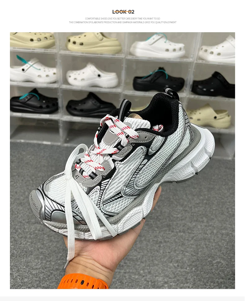 Men's and Women's Thick Soled Shoes, Sizes 36-45, Dad Shoes, Height Increasing, Breathable, Thick Heels, Casual Sports Shoes