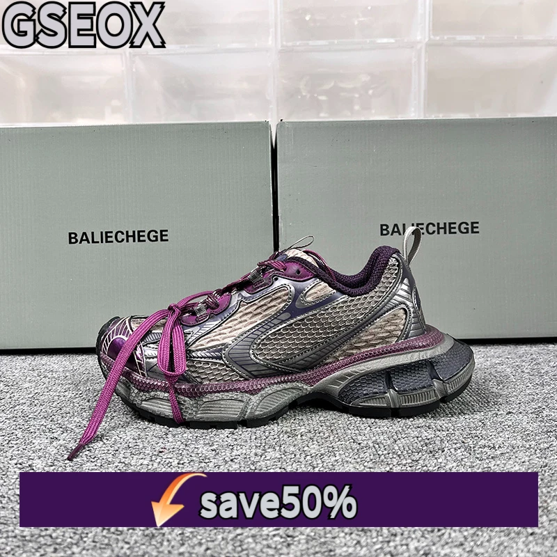 Men's and Women's Thick Soled Shoes, Sizes 36-45, Dad Shoes, Height Increasing, Breathable, Thick Heels, Casual Sports Shoes