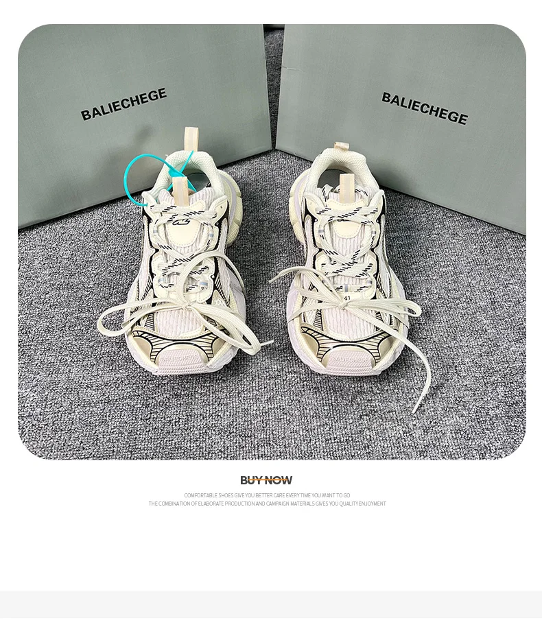 Men's and Women's Thick Soled Shoes, Sizes 36-45, Dad Shoes, Height Increasing, Breathable, Thick Heels, Casual Sports Shoes