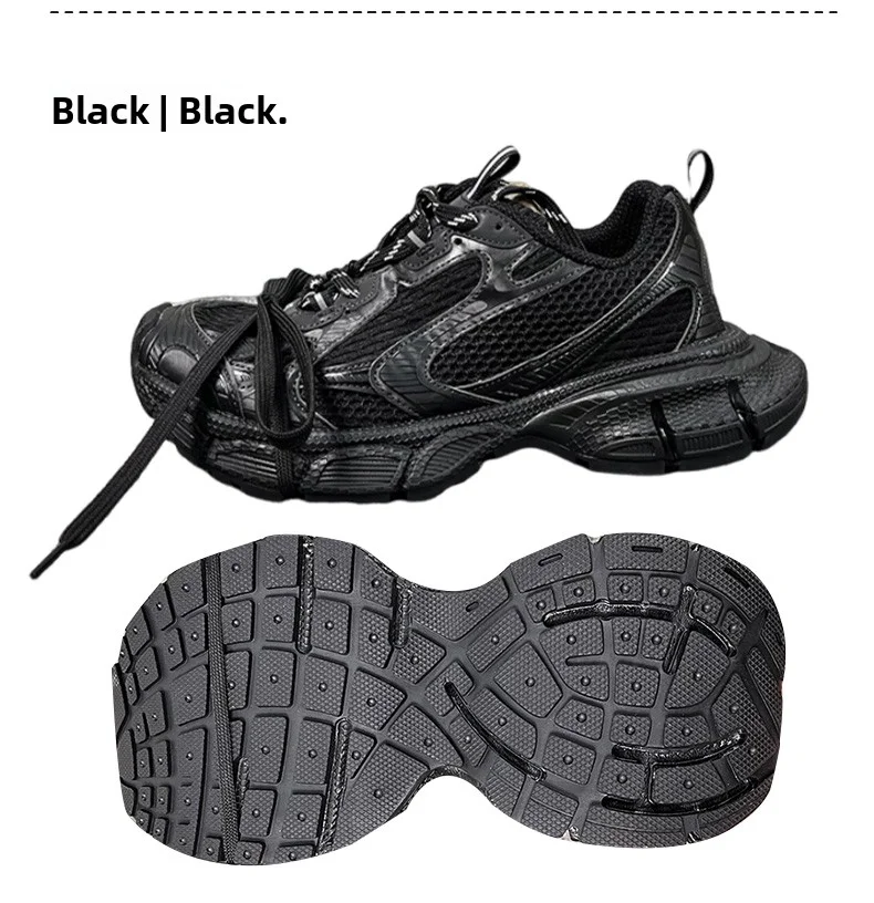 Men's and Women's Thick Soled Shoes, Sizes 36-45, Dad Shoes, Height Increasing, Breathable, Thick Heels, Casual Sports Shoes
